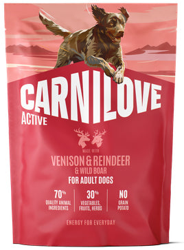 CARNILOVE ACTIVE ADULT VENISON & REINDEER & WILD BOAR 1.5KG