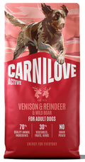 CARNILOVE ACTIVE ADULT VENISON & REINDEER & WILD BOAR 12KG