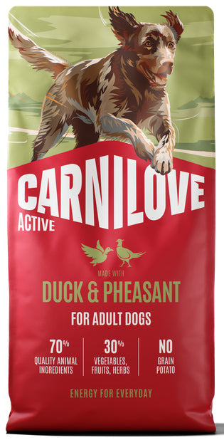 CARNILOVE ACTIVE ADULT DUCK & PHEASANT 12KG