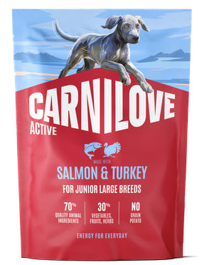 CARNILOVE ACTIVE JUNIOR LARGE SALMON & TURKEY 1.5KG