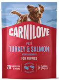 CARNILOVE POUCH PATE PUPPIES TURKEY & S ALMON WITH BLUEBERRIES 300GR