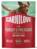 CARNILOVE POUCH PATE ADULT TURKEY & PHEASANT WITH RASBERRY LEAVES 300G