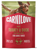 CARNILOVE POUCH PATE ADULT TURKEY & DUCK WITH TIMOTHY GRASS 300G