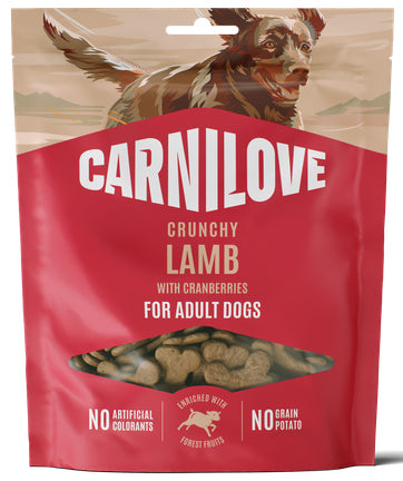 CARNILOVE DOG SNACK LAMB WITH CRANBERRIES 200GR