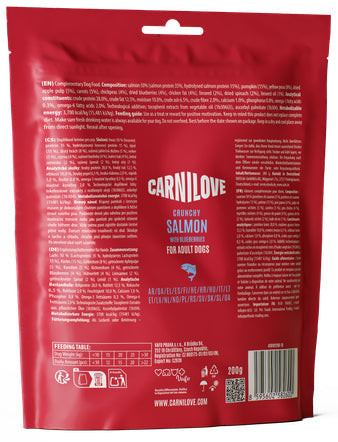 CARNILOVE DOG SNACK SALMON WITH BLUEBERRIES 200GR