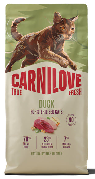 CARNILOVE TRUE FRESH® DUCK FOR STERILISED CATS 6KG