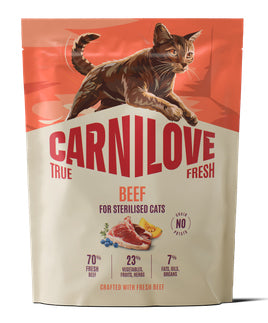 CARNILOVE TRUE FRESH® BEEF FOR STERILISED CATS 2KG