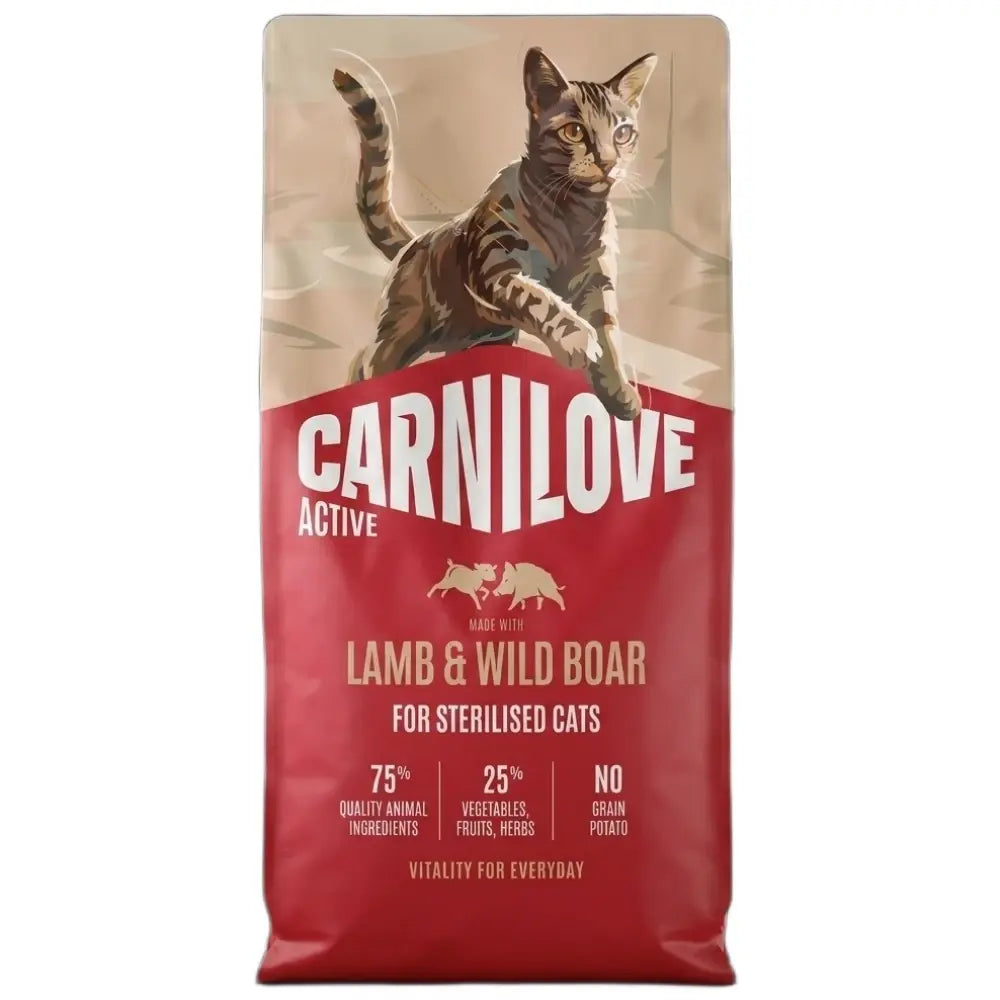 CARNILOVE ACTIVE STERILISED CAT LAMB AND WILD BOAR 6KG