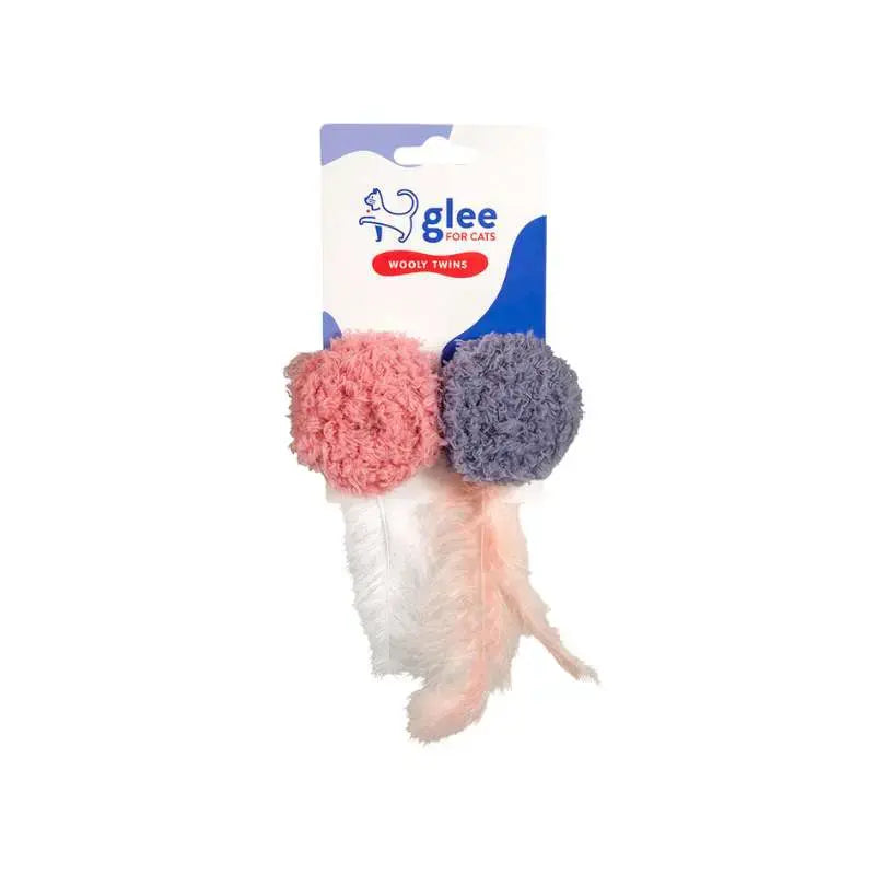 91104 GLEE ΠΑΙΧΝΙΔΙ ΓΑΤΑΣ WOOLY TWINS 6X3CM