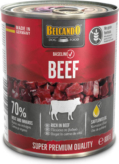 BELCANDO ΚΟΝΣΕΡΒΑ ΣΚΥΛΟΥ BASELINE GRAIN FREE BEEF 400G