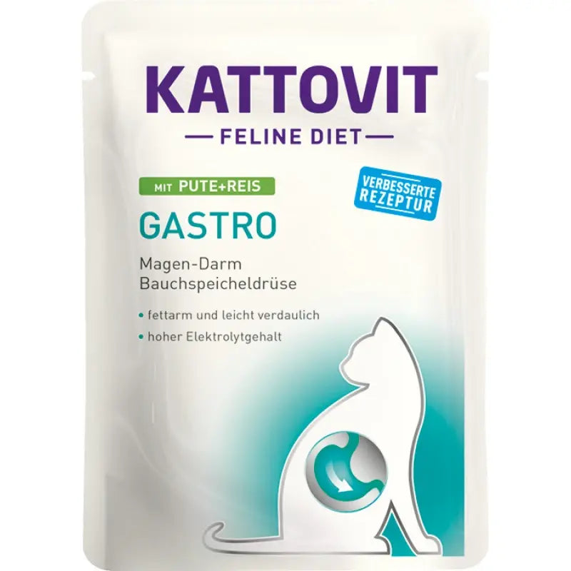KATTOVIT GASTRO TURKEY & RICE 85G