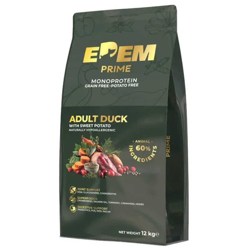 EDEM PRIME GRAIN FREE ADULT MONOPROTEIN DUCK 12KG + 2KG ΔΩΡΟ