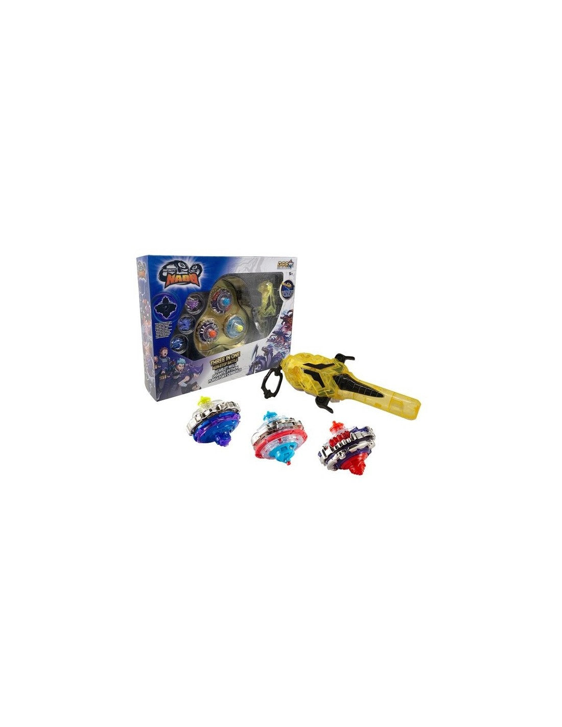 Auldey Toys Infinity Nado V – 3 In 1 Playset Scarlet Wolf – Gigantic Python – Purgatory Cerberus 634600