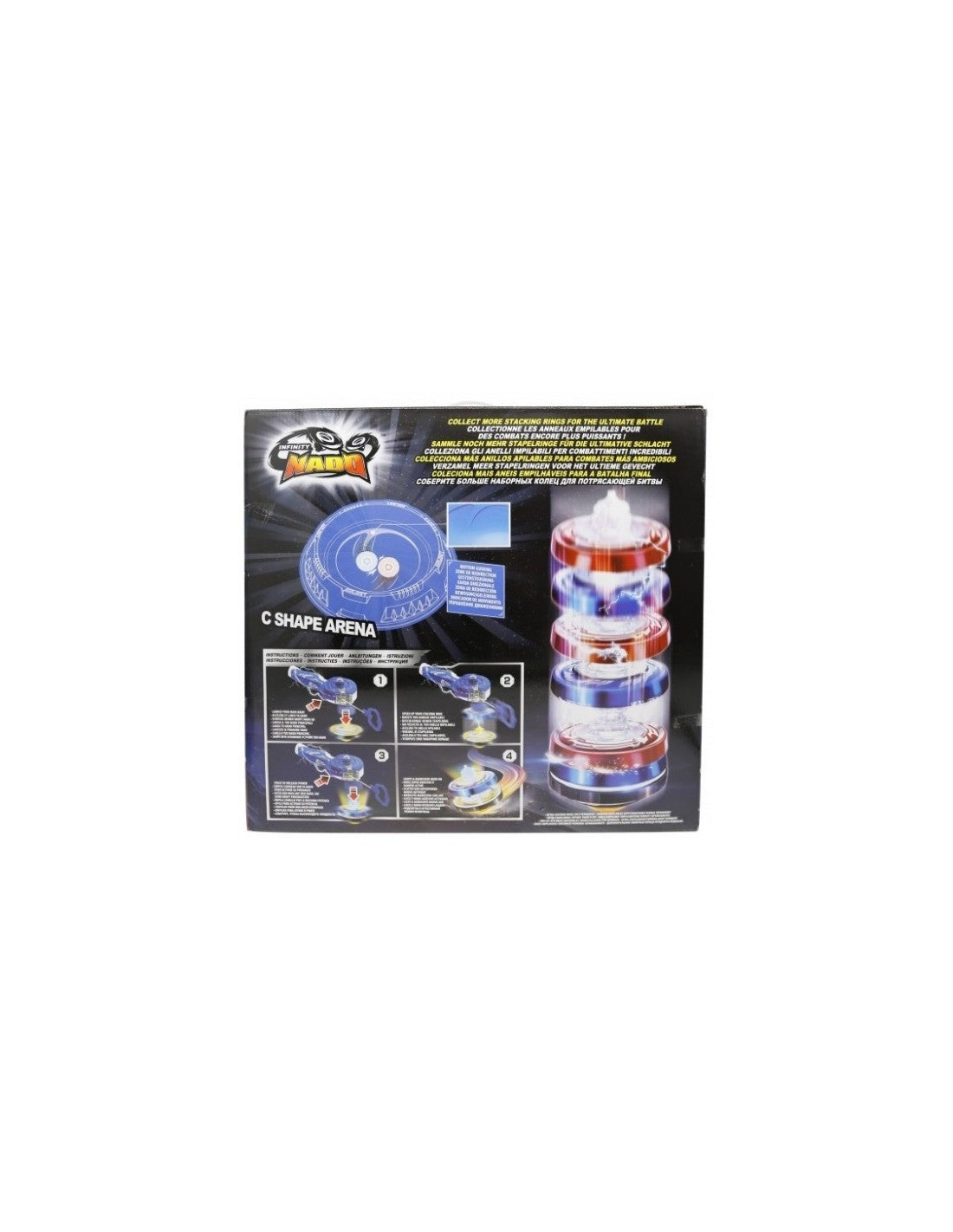Auldey Toys Infinity Nado V Stackable – Deluxe Battle Set Arena Ares Wings Vs Fiery Dragon 634806Η