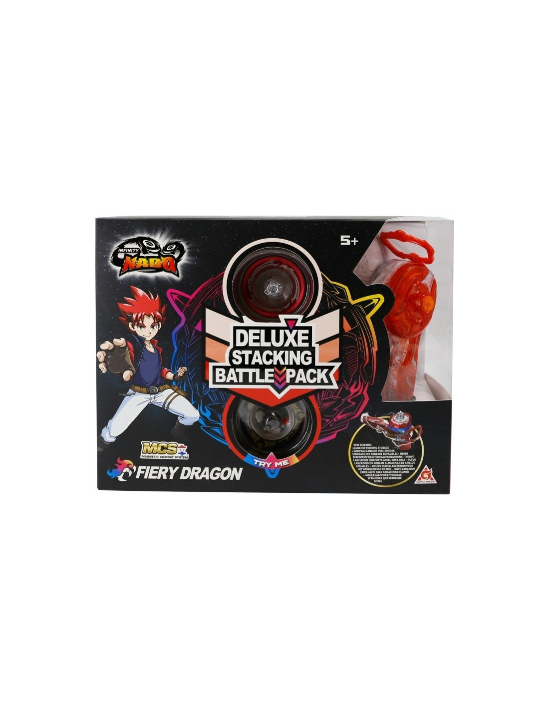 Auldey Toys Infinity Nado V Stackable – Deluxe Edition Fiery Dragon 634400H / 634402H
