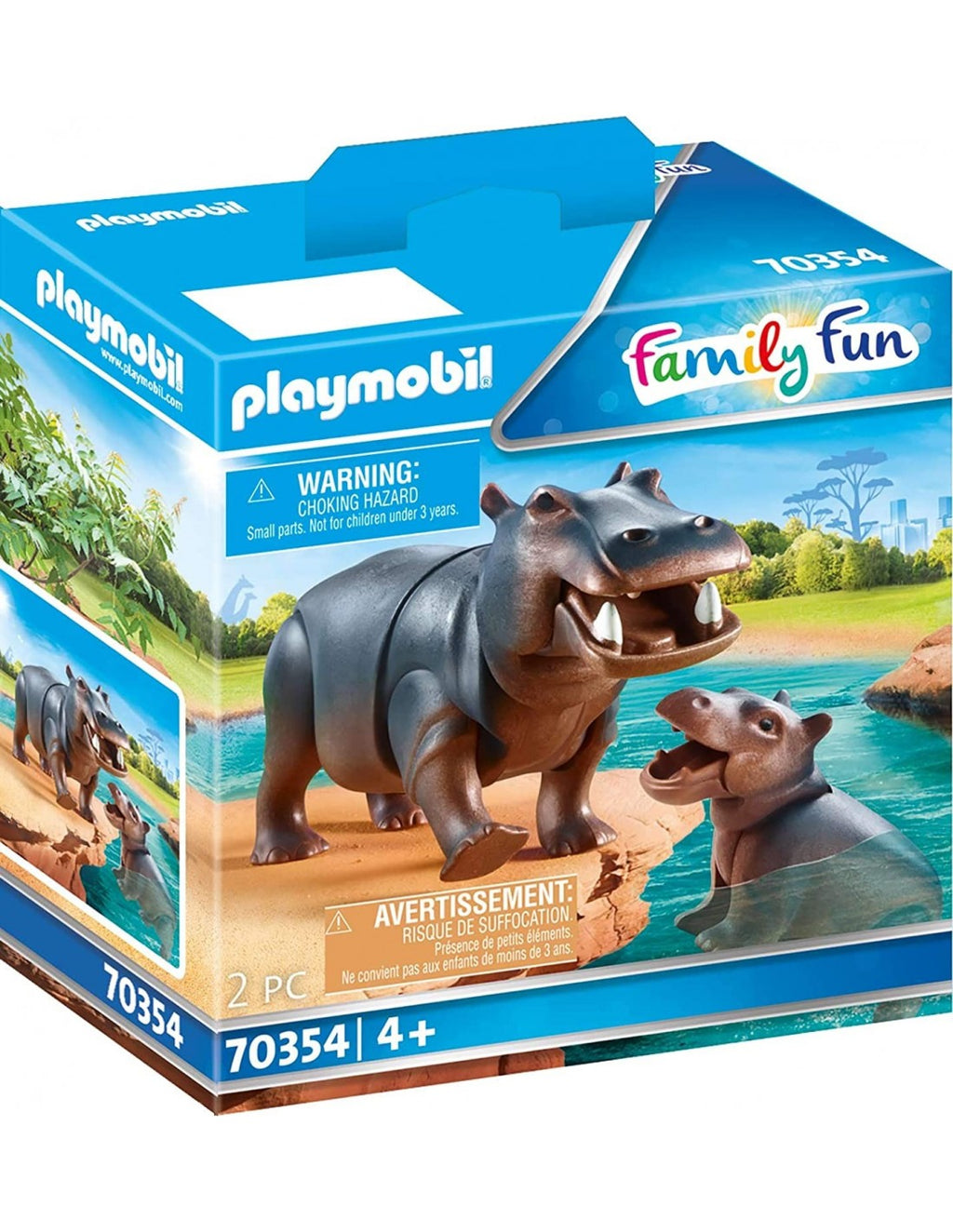 Playmobil Ιπποπόταμος Με Το Μικρό Του 70354
