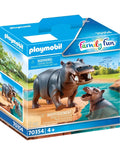 Playmobil Ιπποπόταμος Με Το Μικρό Του 70354
