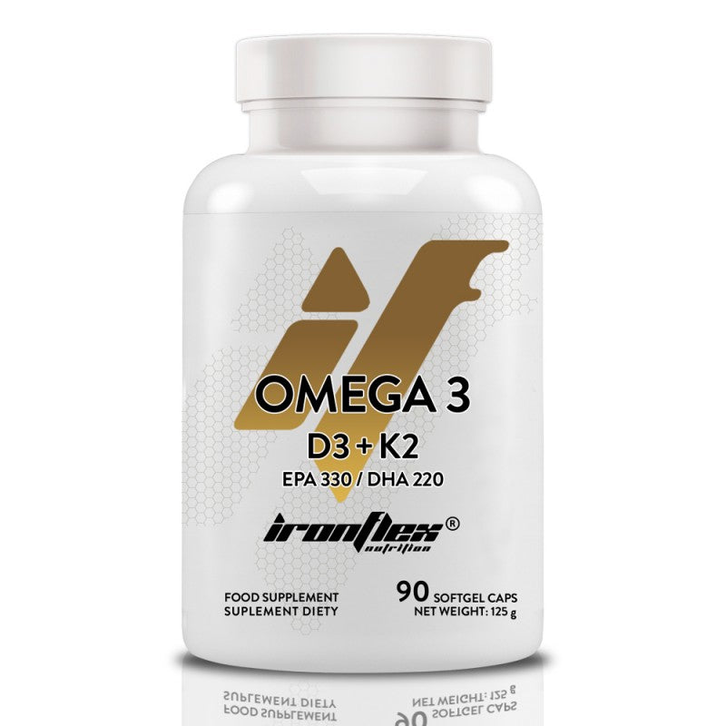 Ironflex Omega-3 D3 + K2 – 90 Softgels