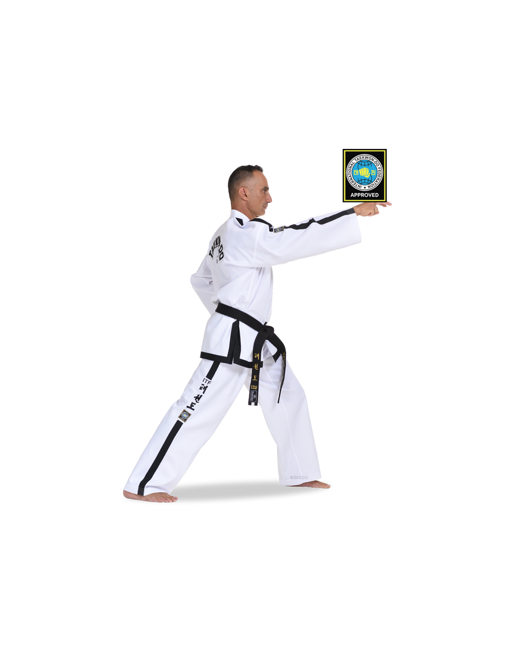 TAITF 10817 ITF Approved Dobok International Instructor & Master (RIBBED) (CE)