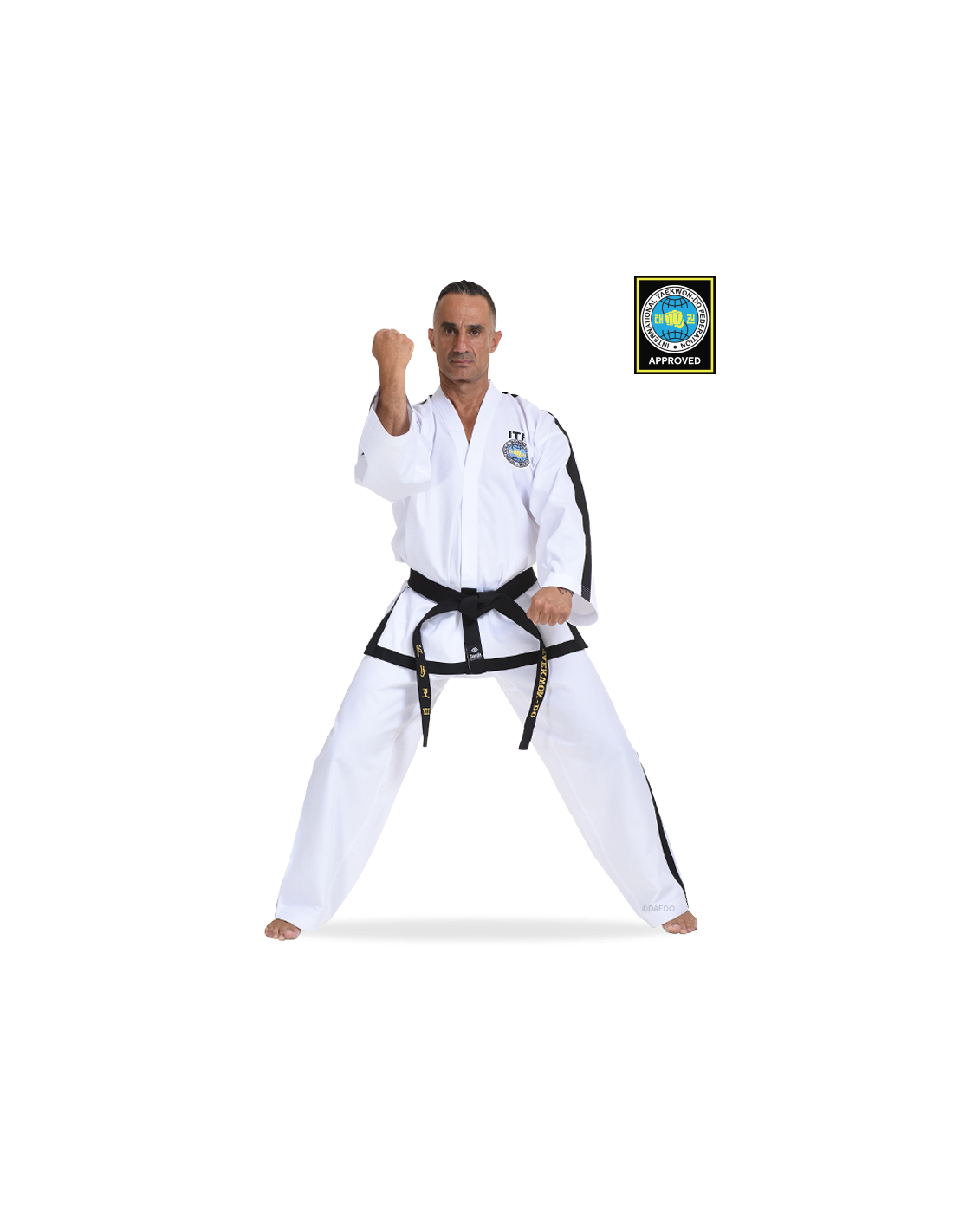 TAITF 10817 ITF Approved Dobok International Instructor & Master (RIBBED) (CE)