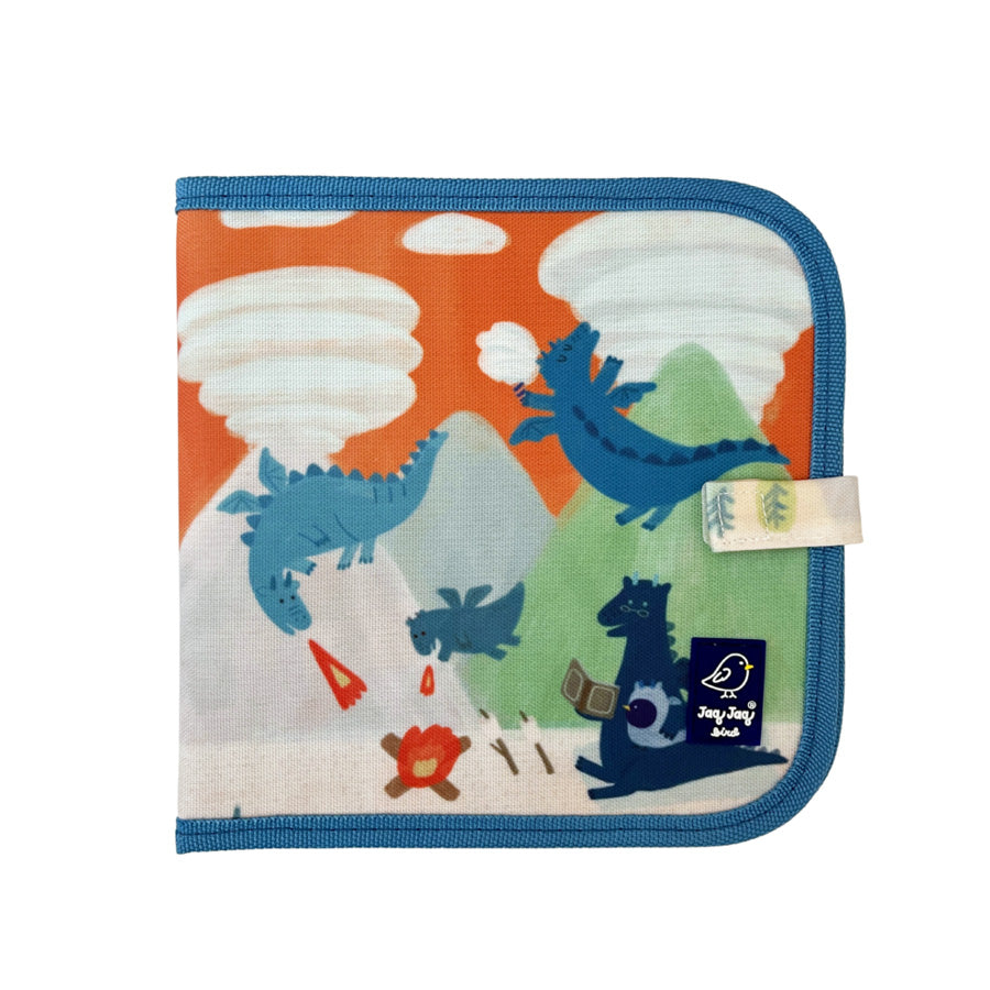 Jaq Jaq Bird Βιβλίο ζωγραφικής με κιμωλίες Dragons JJB-DBK-TW-DRA