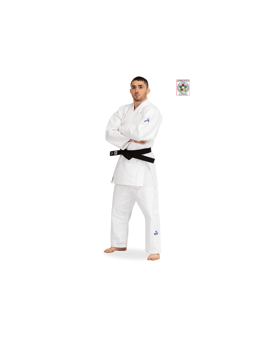 Judogi IJF Slim Fit (white/blue)