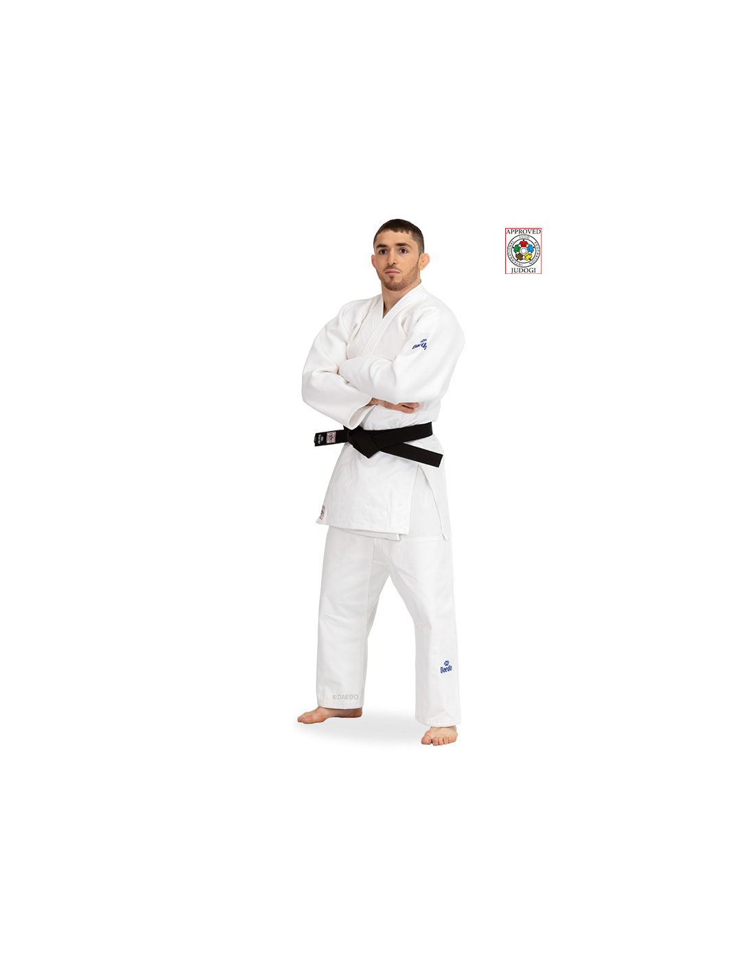 Judogi IJF Slim Fit (white/blue)