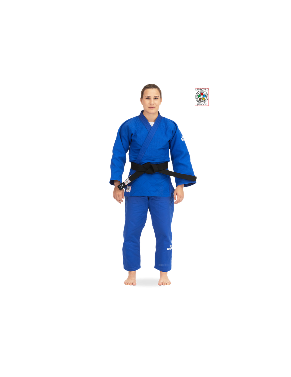 Judogi IJF Slim Fit (white/blue)