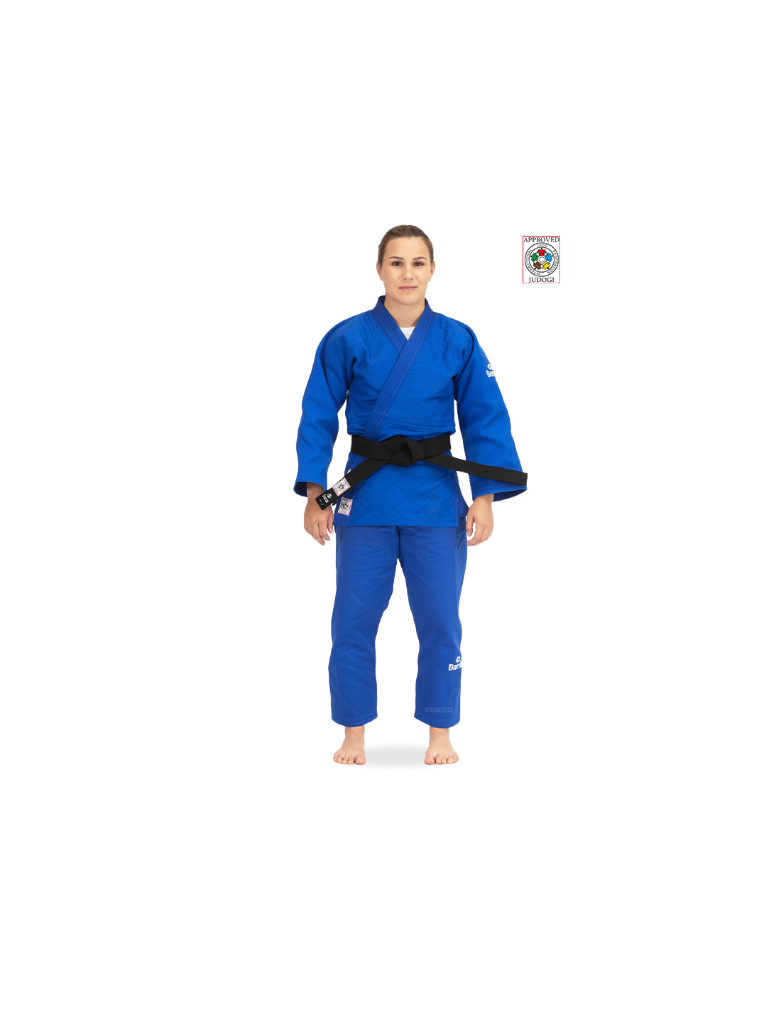 Judogi IJF Slim Fit (white/blue)