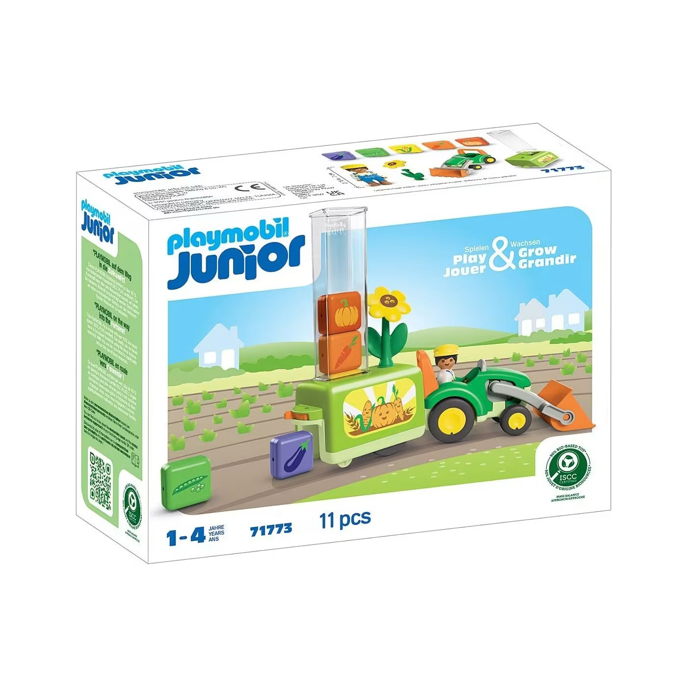 Playmobil Junior: Τρακτέρ Με Λαχανικά 71773