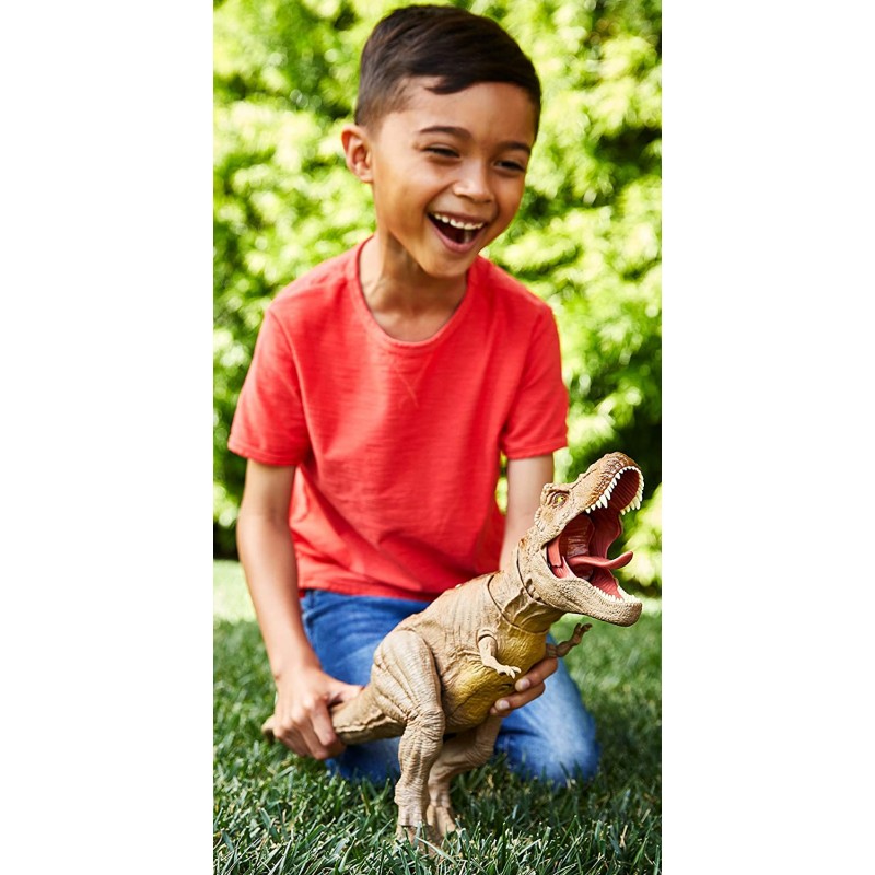 Mattel Jurassic World Epic Roarin Tyrannosaurus Rex Με Ήχους Και Κίνηση GJT60