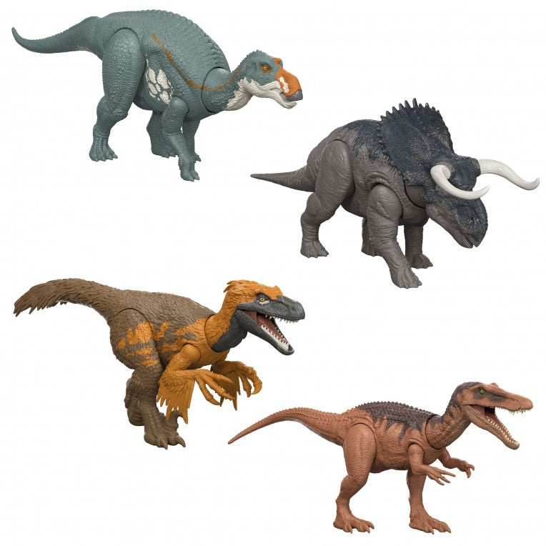 Jurassic World Rebirth Wild Roar Dinosaur Action Figure – 4 Designs (JGB87)