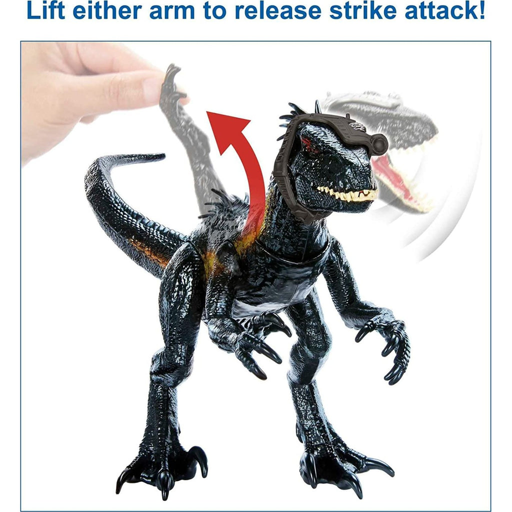Mattel Jurassic World Track N Attack Indoraptor Με Φώτα, Ήχους Kαι Λειτουργίες Επίθεσης