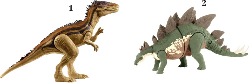 Jurassic World Μεγάλοι Δεινόσαυροι Με Λειτουργία Πολλαπλής Επίθεσης-2 Σχέδια (GWD60)