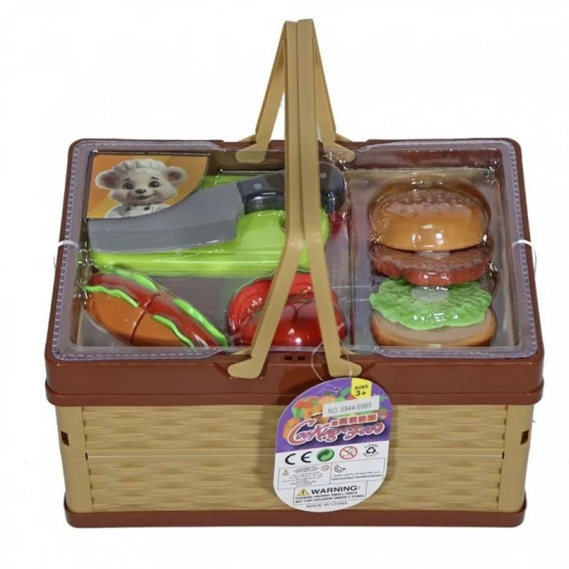 Kider Toys Καλάθι Πικ-Νικ με Τρόφιμα Κοπής