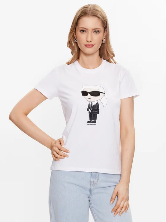 Karl Lagerfeld Γυναικείο T-shirt Λευκό
