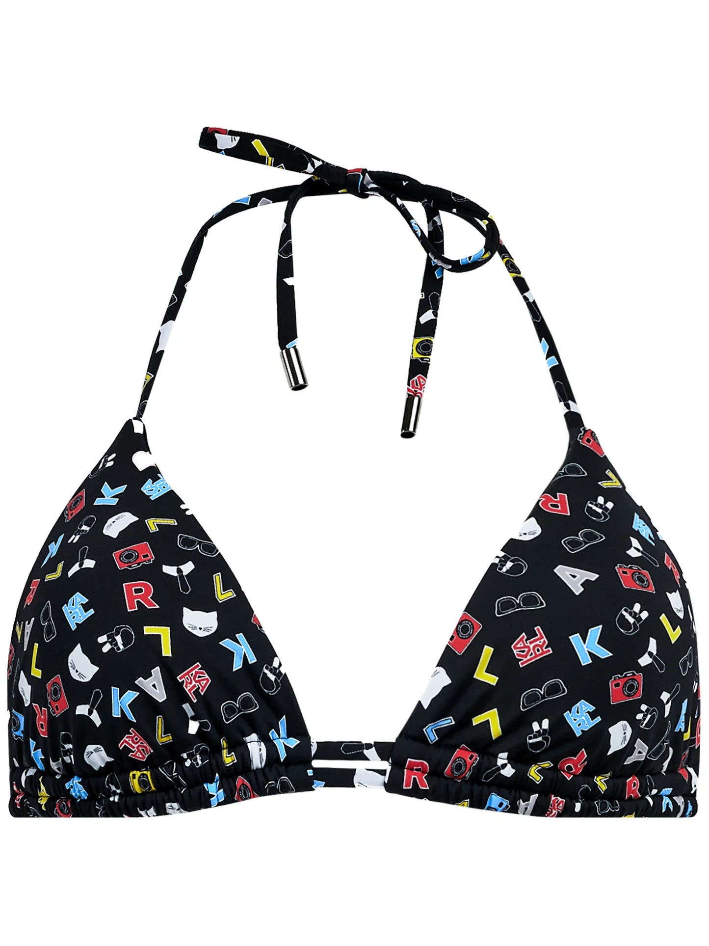 Karl Lagerfeld Bikini Top Τριγωνάκι Μαύρο