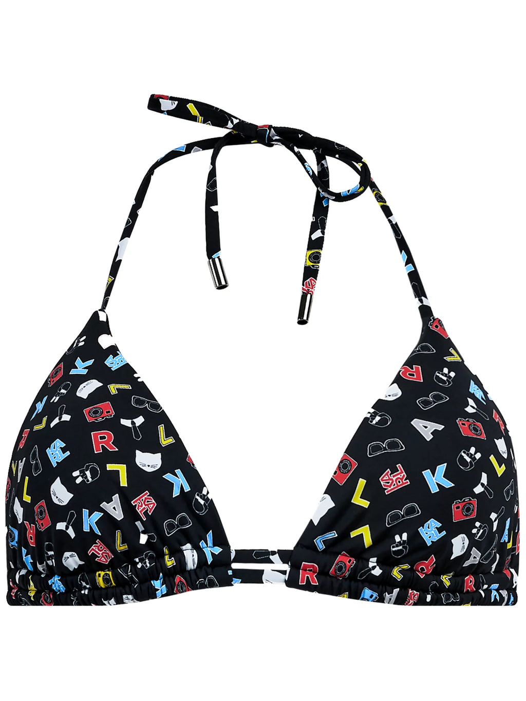 Karl Lagerfeld Bikini Top Τριγωνάκι Μαύρο