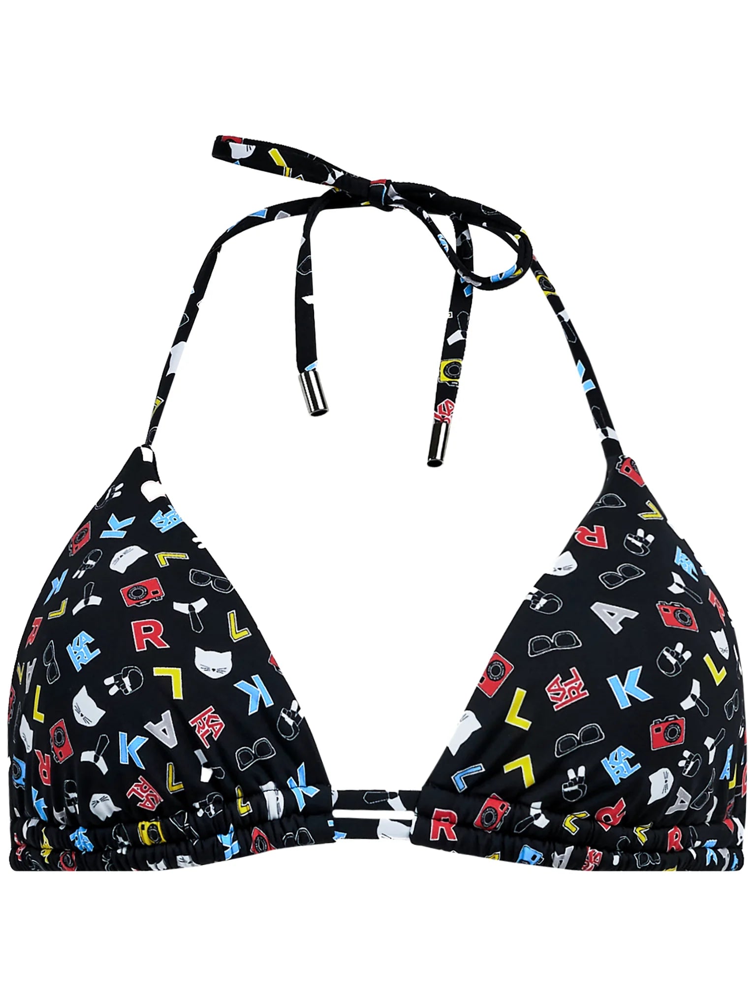Karl Lagerfeld Bikini Top Τριγωνάκι Μαύρο