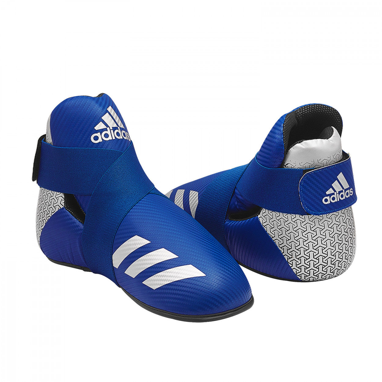 Προστατευτικά Ποδιών Kick adidas WAKO Kickboxing Μπλε/Ασημί
