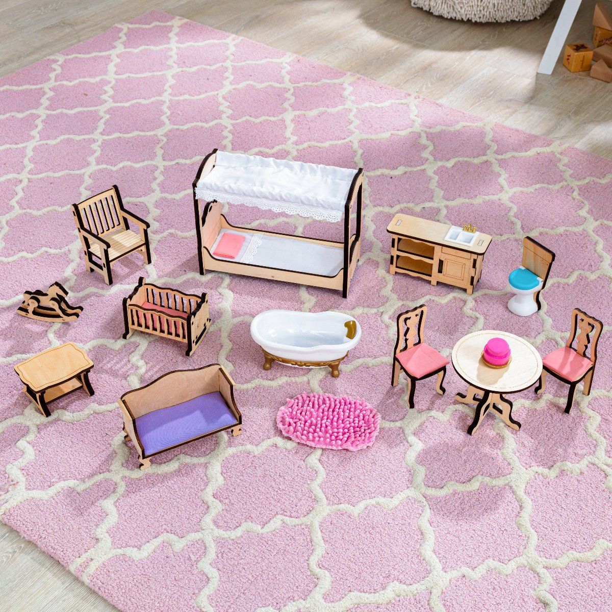 Kidkraft Κουκλόσπιτο Charlotte. Περιλαμβάνει έπιπλα &amp; αξεσουάρ ΚΚ65956
