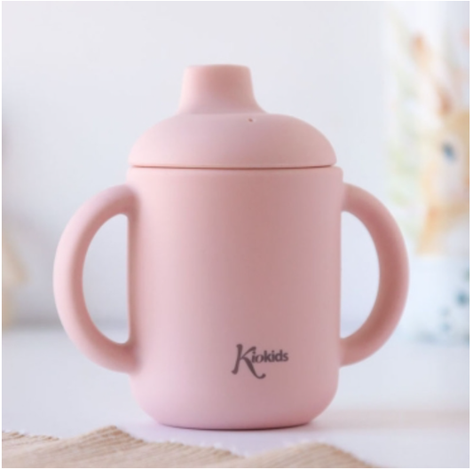 Kiokids Εκπαιδευτικό Ποτηράκι Σιλικόνης 120ml. | Ροζ 3543