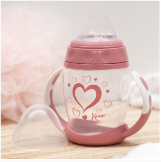 Kiokids Ποτηράκι Εκπαιδευτικό 270ML Heart 1ο Βήμα 6+Μ 2913