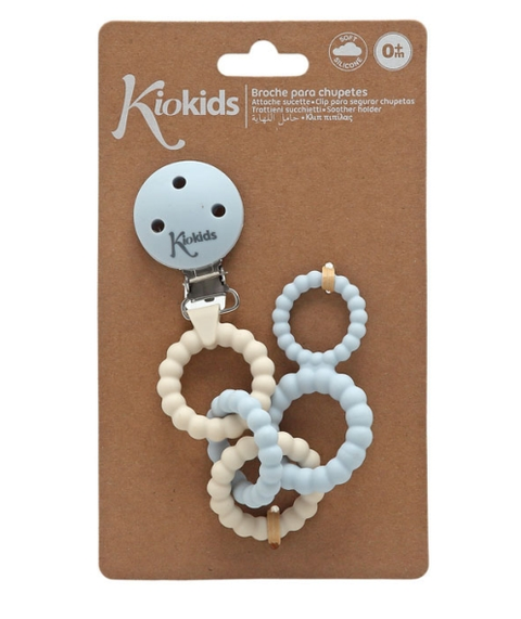 Kiokids Κλιπ Πιπίλας Σιλικόνης Σιέλ 0+M 6462