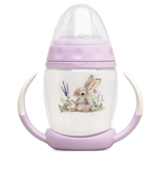Κiokids Ποτηράκι Εκπαιδευτικό 270ML Lavender Bunny 1ο Βήμα 6+Μ 5369