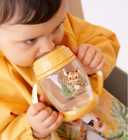 Κiokids Ποτηράκι Εκπαιδευτικό 270ML Λιονταράκι  1ο Βήμα 6+Μ 6336