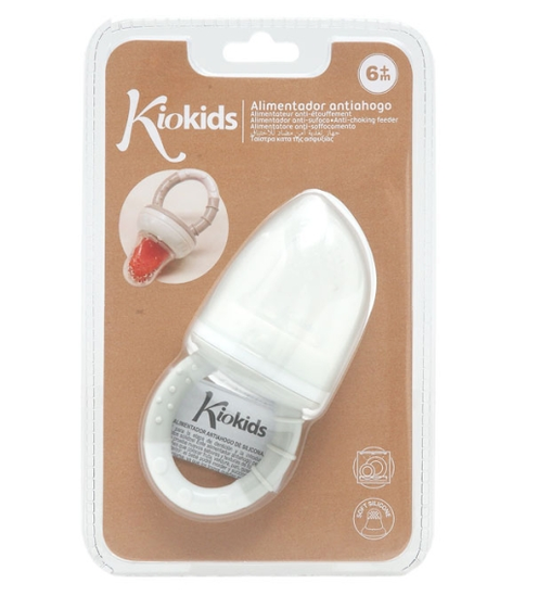 Kiokids Τροφοδότης Φαγητού Σιλικόνης Γκρι 6+Μ 5396