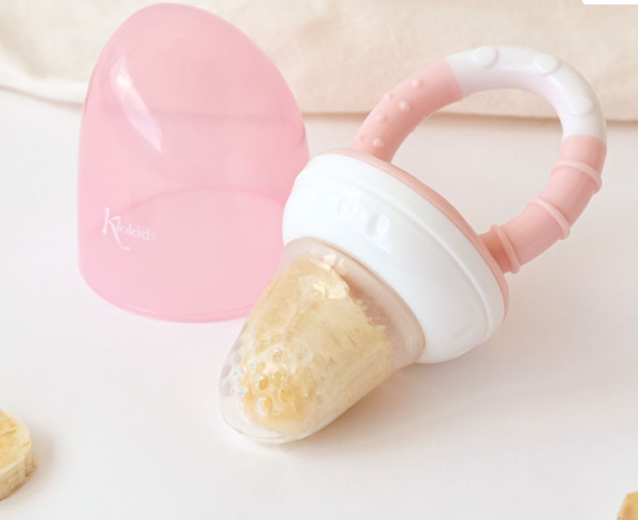 Kiokids Τροφοδότης Φαγητού Σιλικόνης Ροζ 6+Μ 5394