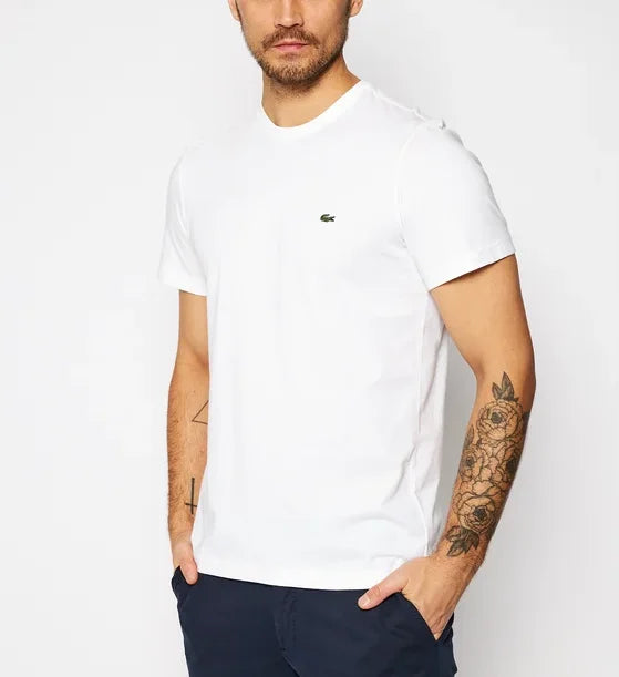 Lacoste Crew Neck Ανδρικό T-shirt white