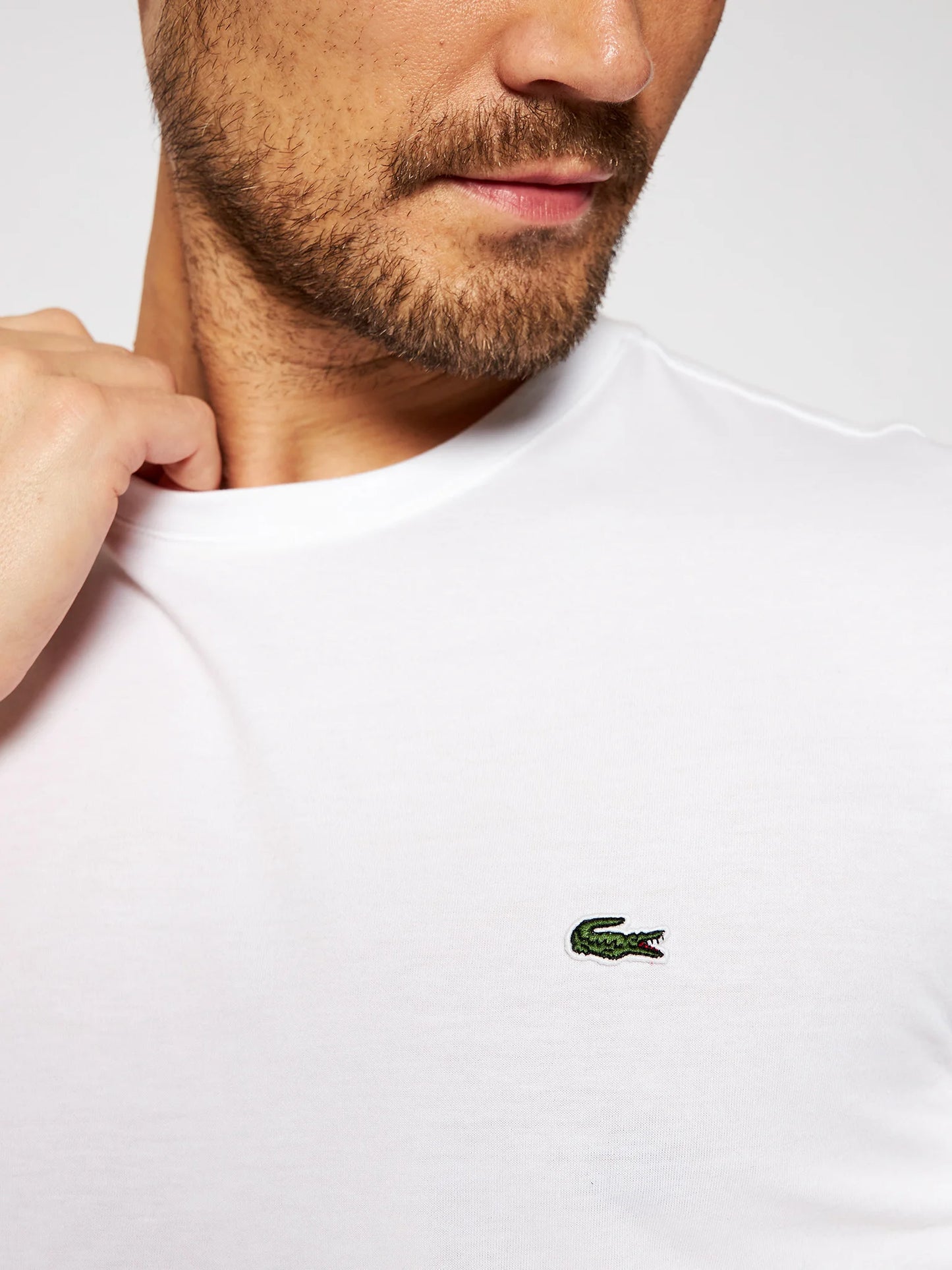 Lacoste Crew Neck Ανδρικό T-shirt white